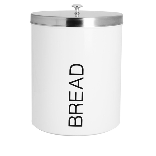 Bread Bin Storage Kitchen Loaf Roll Food Box Retro Home Container White