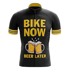 21Grams Men's Cycling Jersey Short Sleeve Bike Jersey Top with 3 Rear Pockets Mountain Bike MTB Road Bike Cycling Breathable Quick Dry Moisture Wicking Reflective Strips Black Green Yellow Polyester Lightinthebox