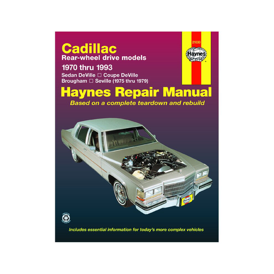 Cadillac RWD (1970-1993) Haynes Repair Manual (USA) (Paperback) ~