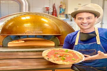 Sicilian Pizza Making in Taormina