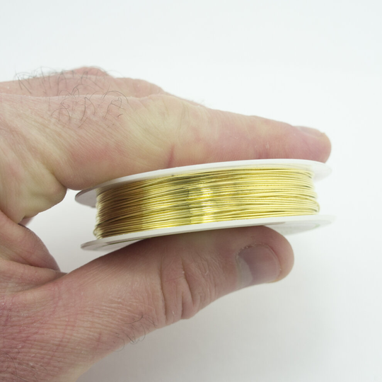 A Roll of Fine Bead Craft Gold Wire, Size 0.5mm