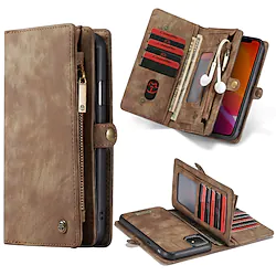 Multifunctional Luxury Business Leather Magnetic Flip Case For iPhone 14 13 12 11 Pro Max Xs Xr X 8 7 With Wallet Card Slot Stand 2-in-1 Detachable Case Cove Lightinthebox