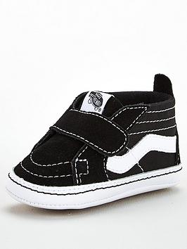 Vans Sk8-Hi Crib Unisex Trainers-Black/White