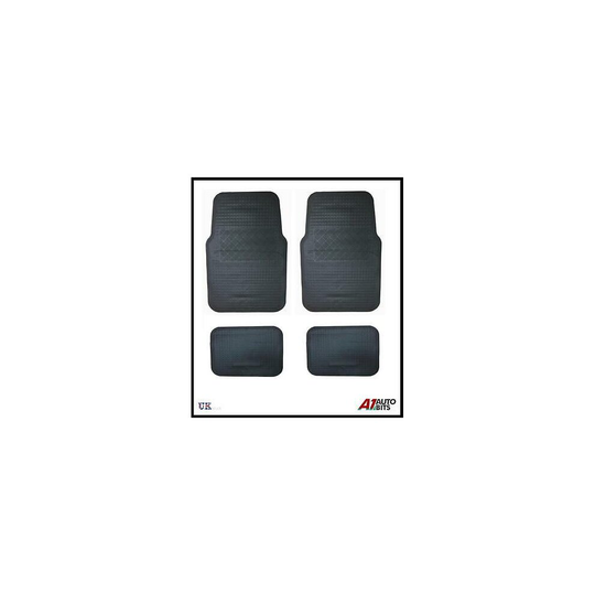 4 UNIVERSAL CAR VAN BUS FLOOR MAT MATS SET RUBBER NON-SLIP GRIP FRONT REAR