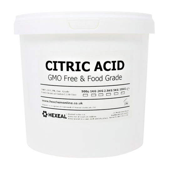 CITRIC ACID | 5KG BUCKET | 100% Anhydrous| Fine | GMO Free | FCC Grade