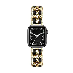 1 pcs Smart Watch Band for Apple Watch 38/40/41mm 42/44/45/49mm Stainless Steel Luxury Business Leather Band Jewelry Bracelet for iWatch Series 8/7 / SE / 6/5/4/3/2/1 Replacement Wrist Strap Lightinthebox