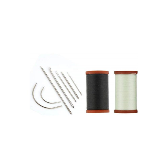 Sale! Upholstery Repair Kit! coats & clark Extra Strong Upholstery Thread 1 Naturel Spool, 1 Black Spool (150-Yard) Includes a Set of Heavy Duty Assor