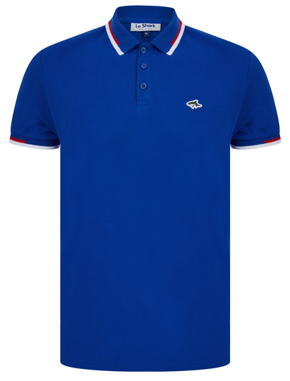Polo Shirts Louis Cotton Pique Polo Shirt in Sea Surf Blue - Le Shark / S - Tokyo Laundry