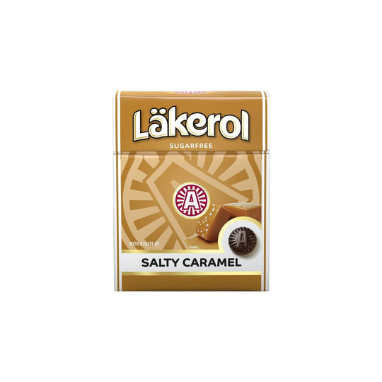 Cloetta Lakerol Salty Caramel Pastilles 4 Boxes of 25g