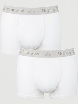 Vivienne Westwood Men'S 2 Pack Boxer Shorts - White