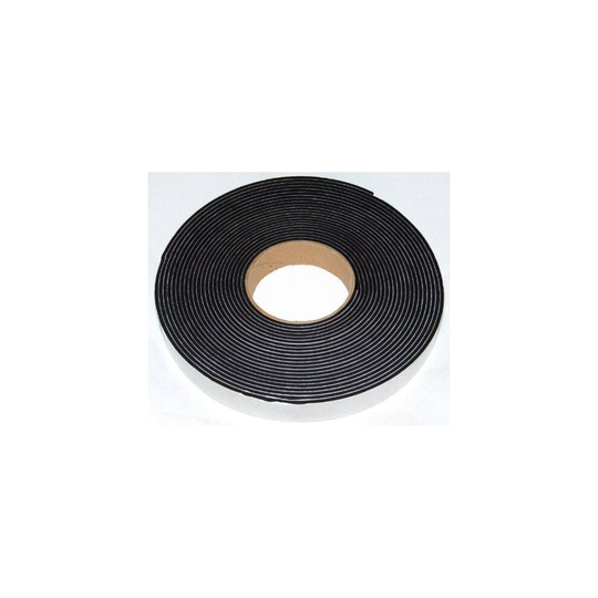 Neoprene sponge rubber self adhesive strip 20mm wide x 3mm thick x 10m long - weather, noise seal