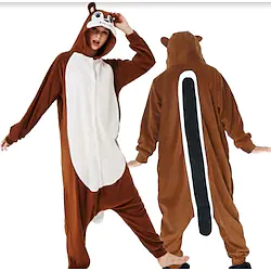 Adults' Kigurumi Pajamas Nightwear Cartoon Ririchiyo Shirakiin Cartoon Onesie Pajamas Flannel Cosplay For Men and Women Carnival Animal Sleepwear Cartoon Festival / Holiday Costumes Lightinthebox