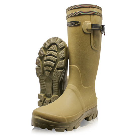 (UK 8 EU42 Men) Dirt Boot Mens Neoprene lined Wellington Muck Field Boots Closed Gusset Wellies
