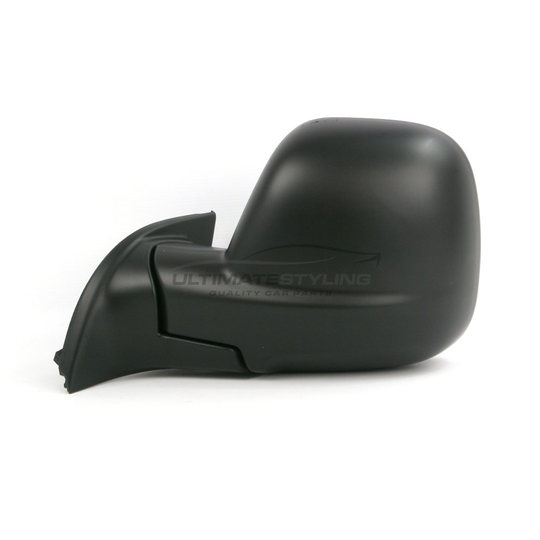 Peugeot Partner Van 3/2012-> Electric Wing Door Mirror Black Passenger Side N/S