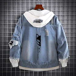 Inspired by Demon Slayer: Kimetsu no Yaiba Kamado Tanjirou Cartoon Manga Back To School Anime Harajuku Kawaii Coat For Men's Women's Unisex Adults' Poly / Cotton Lightinthebox
