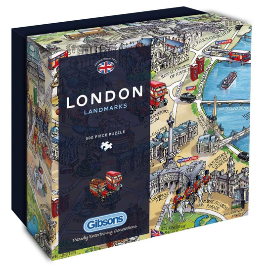 London Landmarks Gift Box Jigsaw Puzzle (500 Pieces)