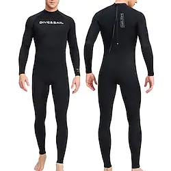 DiveSail Men's Rash Guard Dive Skin Suit UV Sun Protection UPF50 Breathable Full Body Swimwear Bathing Suit Back Zip Swimming Surfing Beach Patchwork Autumn / Fall Spring Summer / Quick Dry Lightinthebox
