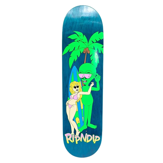 Ripndip Beach Boys Skateboard Deck - Aqua