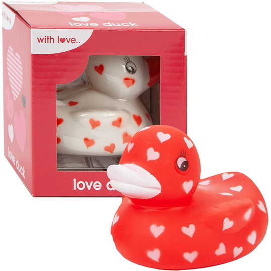 VFM - Heart Print Pvc Duck (2 Assorted Colours)