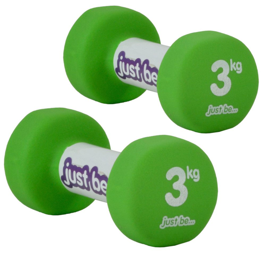 just be...® Dumbbells Set - Green - 3kg