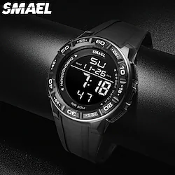 New Watch Digital For Men SMAEL Luxury Brand Clocks 50M Waterprrof Wrist Watch Military LED Light reloj 1508 Men's Watches Sport Lightinthebox