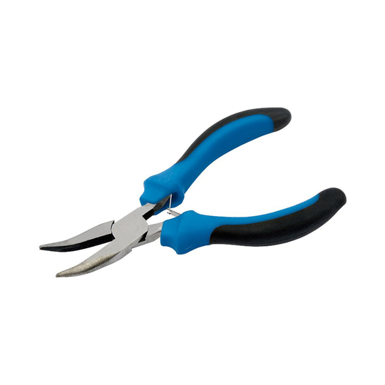 125mm Soft Grip Bent Nose Mini Pliers