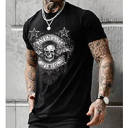 Inspired by AVENGED SEVENFOLD Skeleton / Skull T-shirt Anime Cartoon Anime Classic Street Style T-shirt For Men's Women's Unisex Adults' Hot Stamping 100% Polyester Lightinthebox