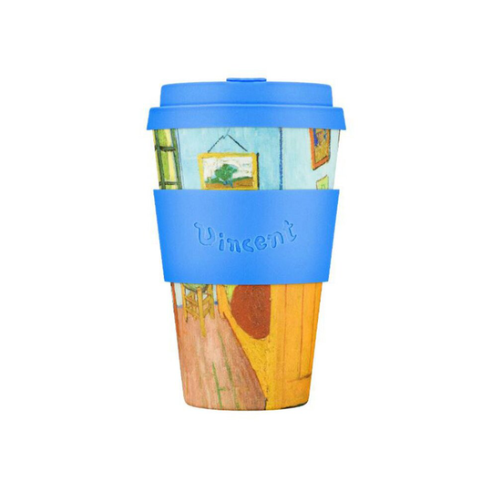 (The Bedroom) 14oz 400ml Reusable Ecoffee Cup Eco-Friendly PLA Vincent Van Gogh Coffee Cup