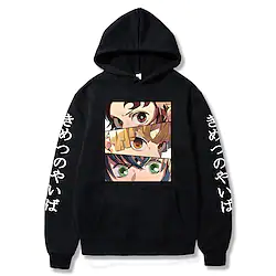 Inspired by Demon Slayer: Kimetsu no Yaiba Agatsuma Zenitsu Hashibira Inosuke Kamado Tanjirou Cartoon Manga Back To School Anime Harajuku Graphic Kawaii Hoodie For Men's Women's Couple's Adults' Hot Lightinthebox