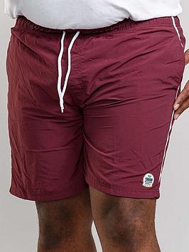 D555 Yarrow Full Length Swim Short - Burgundy, Burgundy, Size 4Xl, Men
