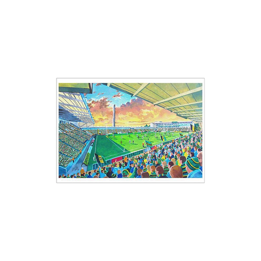 (A3 (42x30cm) Poster) Franklins Gardens Stadium Fine Art - Northampton Saints Rugby (Poster Print)