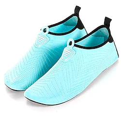 lanseyaoji water shoes barefoot quick-dry aqua shoes unisex outdoor lightweight sports skin socks durable sole for beach poo lsand swim surf snorkeling yoga exercise green 8.5-9 uk child Lightinthebox