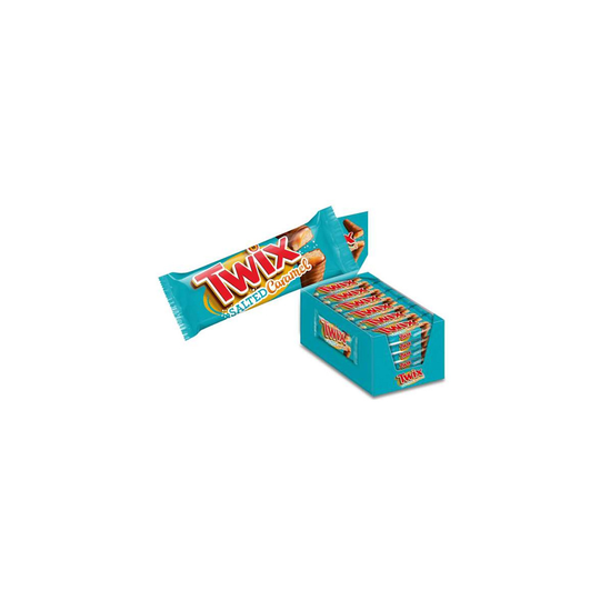 Twix Salted Caramel Chocolate Full Box 30x46g Best Bef 16th of January 2022