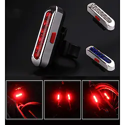 LED Bike Light Rear Bike Tail Light Tail Light LED Bicycle Cycling Waterproof 360° Rotation Portable Rechargeable Li-ion Battery Rechargeable Battery Red Cycling / Bike Lightinthebox
