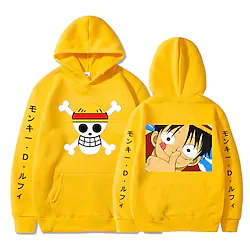 Inspired by One Piece Film: Red Monkey D. Luffy Hoodie Cartoon Manga Anime Front Pocket Graphic Hoodie For Men's Women's Unisex Adults' Hot Stamping 100% Polyester Casual Daily Lightinthebox