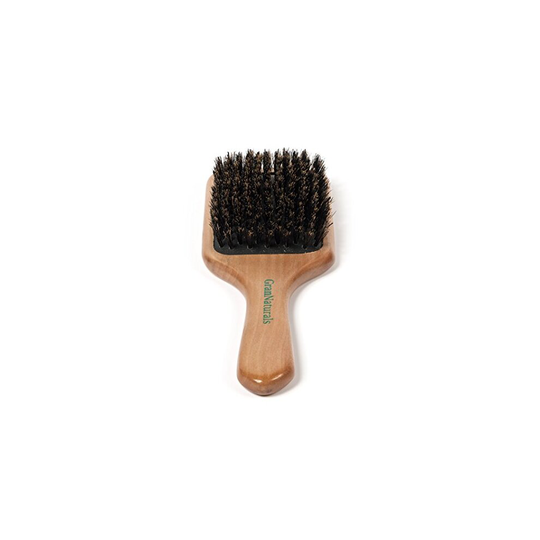 GranNaturals Boar Bristle Hair Brush for Women and Men - Soft Bristles - Natural Wooden Large Flat Square Paddle Hairbrush - For Thick, Fine, Thin, Wa