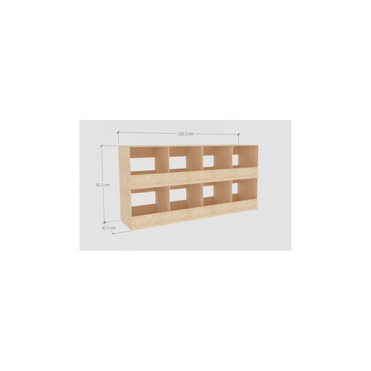 Handmade Wooden Octuple Chicken Coop Nesting Boxes 60 x 120 x 30cm