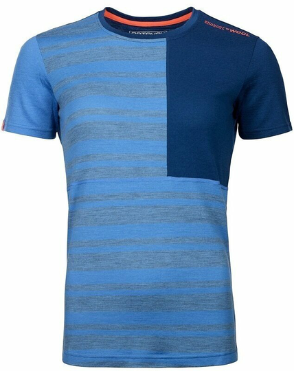 Ortovox Thermal Underwear 185 Rock'N'Wool Short Sleeve W Sky Blue XL