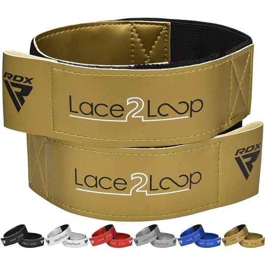 (Golden) RDX Lace 2 Loop Straps Converter for Boxing Gloves