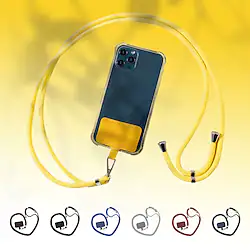 Phone Case For Apple Samsung Galaxy Huawei Classic Series Universal with Phone Strap with Adjustable Neck Strap Solid Colored Textile Metal Lightinthebox
