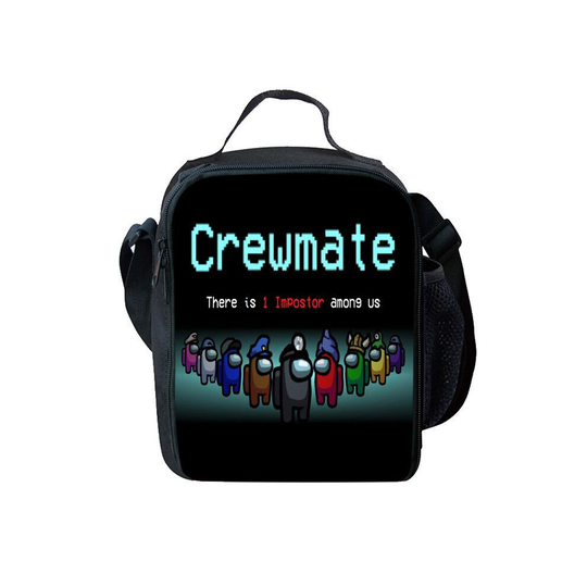 (Crewmate) Among Us Kids Insulated Lunch Bag School Snack Box Travel Outdoor Lunchbox Gifts