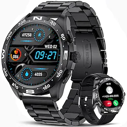 Smart Watch for Men, Bluetooth Answer/Make Call/Voice Speaker, Fitness Tracker with Heart Rate Sleep Monitor, 1.32'' HD Full Touch Screen IP67 Waterproof Sports Smartwatch for Android iOS Lightinthebox