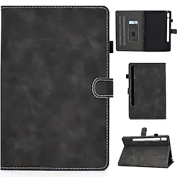 Tablet Case Cover For Samsung Galaxy Tab S8 A8 A7 Lite S6 Lite A 8.0 Galaxy Tab S7 11'' (2020) Galaxy Tab S7 Plus 12.4'' (2020) Card Holder Flip Magnetic Solid Colored PU Leather Lightinthebox