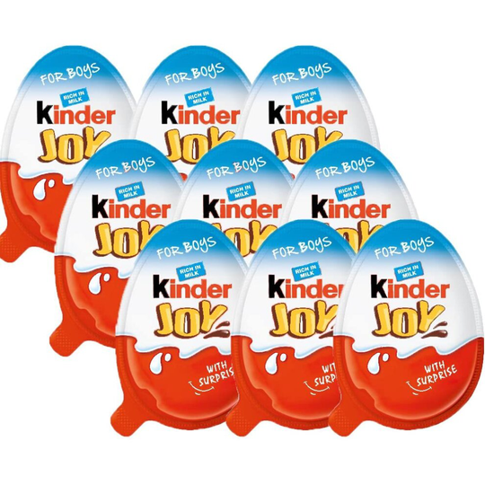 Kinder 3 Boxes (9 Eggs) Chocolate Joy With Surprise Toy Inside
