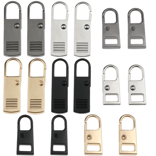 16Pcs Zipper Pulls Replacement from Metal Zipper Pull Repair for Clothing