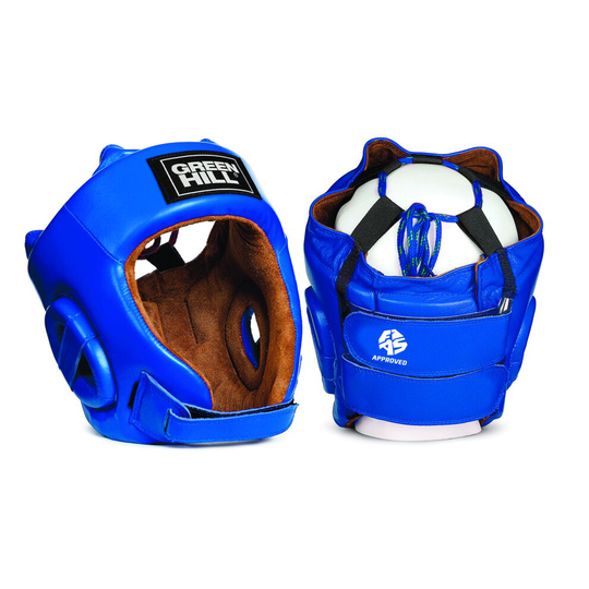 (Blue, M) GREEN HILL SAMBO FIAS APPROVED HEAD GUARD FIVE STAR