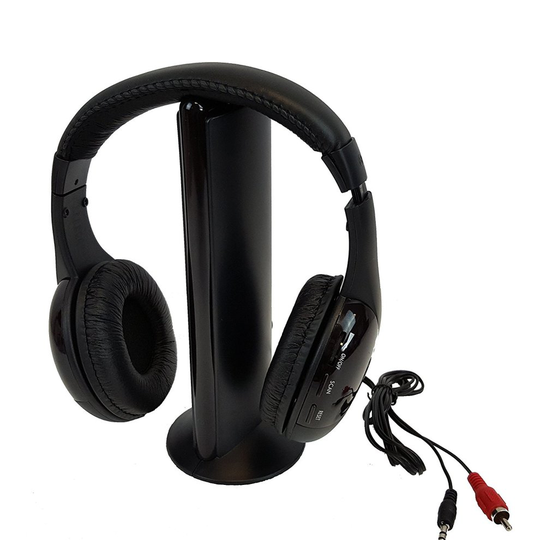 Deluxe Wireless Stereo Head Phones W/radio In Prtd Box - new sound republik 5 1 wireless headphones integraded fm radio