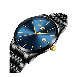 Ultra-Thin Mens Wristwatches Luxury Quartz Stainless Steel Watches Waterproof Calendar Original Men Analog Luxury Minimalist Classic Chronograph Large Lightinthebox