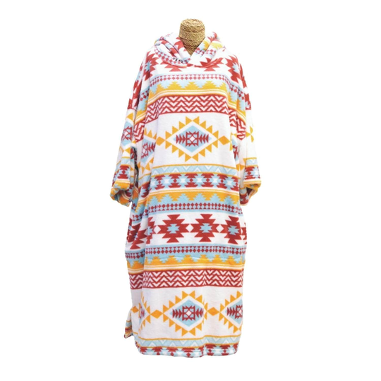 TLS Tools Youth Kids Microfibre Poncho Beach Robe - Chimayo