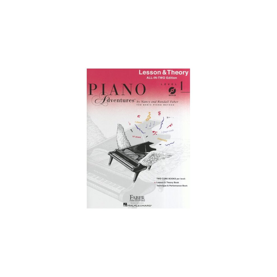 Piano Adventures: Lesson and Theory Book - Level 1 (Book/CD) (Faber Piano Adventures)